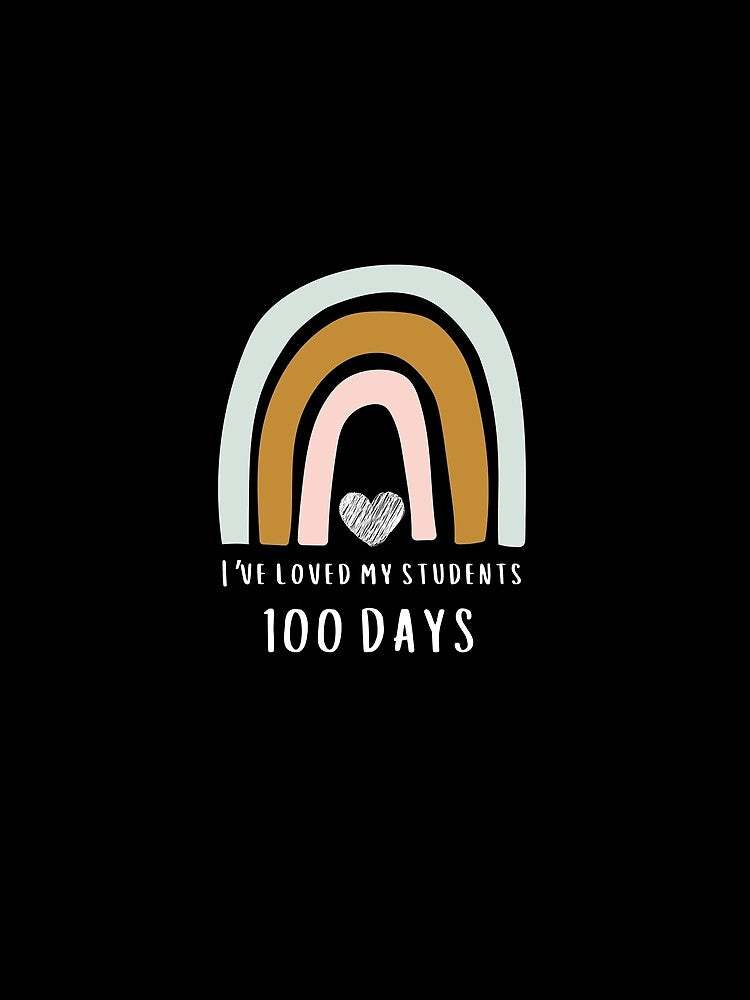 100 days of school i’ve loved my students 100 days funny math teacher mathematique design gift idea for teacher & students youth teen and kindergarten by AbiBurtDesigns