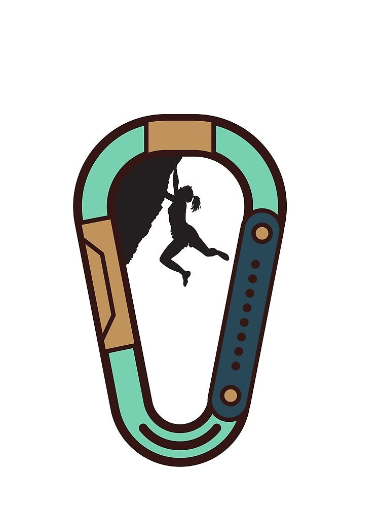 Rock Climber - Pony Tail - Carabiner by BeeBuzzed