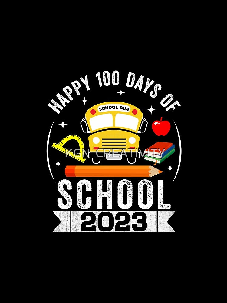 100 Days Of School Funny Teacher And Students Groovy Rainbow T-shirt by KGN  CREATIVITY