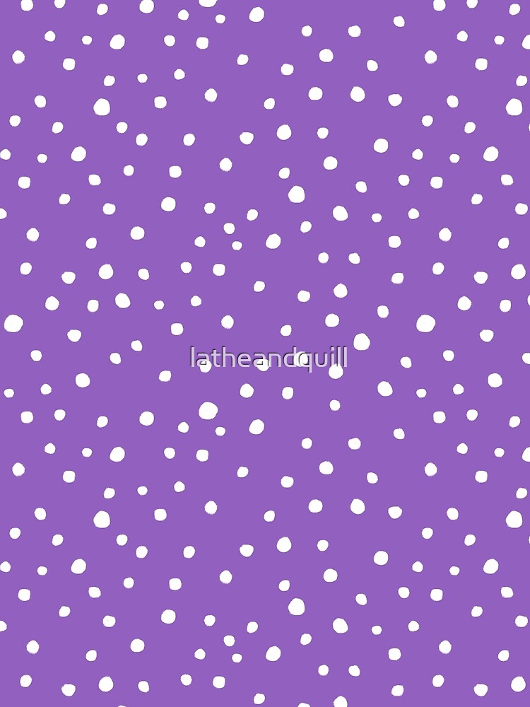 Doodle Dots - Purple by latheandquill
