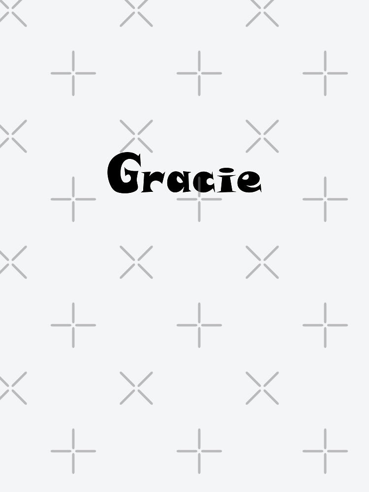 Gracie Name Design - Cute Font, Minimalist, with Black Lettering :) by Myriel-Myriel