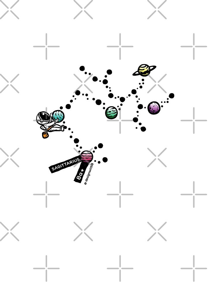 Bouldering Sagittarius Zodiac Constellation by Designwith8