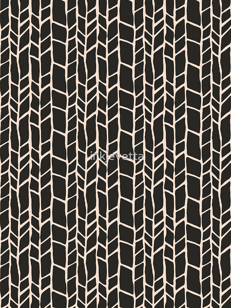 Branching Out Pattern Charcoal Blush by inkjevetta