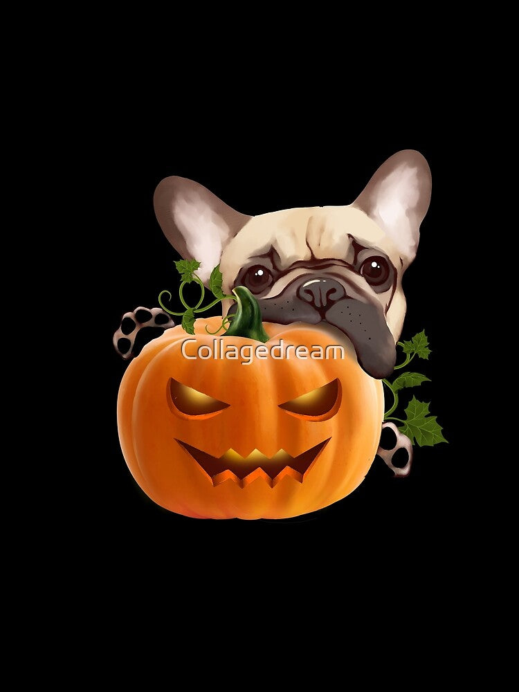 French bulldog and pumpkin, pumpkin,pumpkins,halloween,fall,spooky by Collagedream