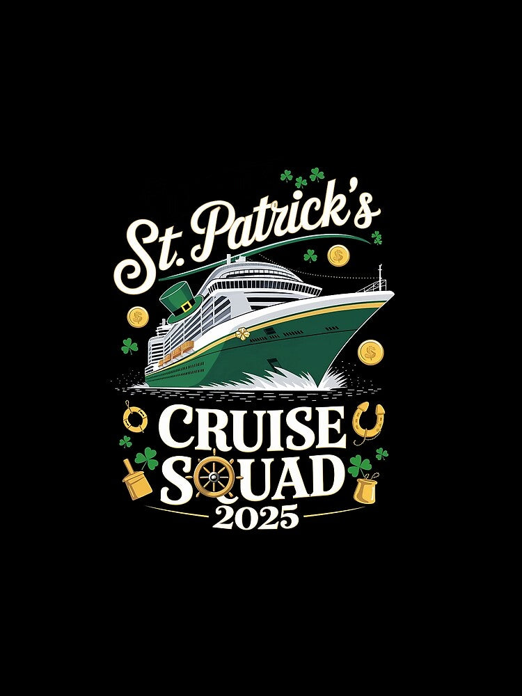 St Patrick's Day Cruise Squad 2025 Funny Family Matching by VasilisLamArt