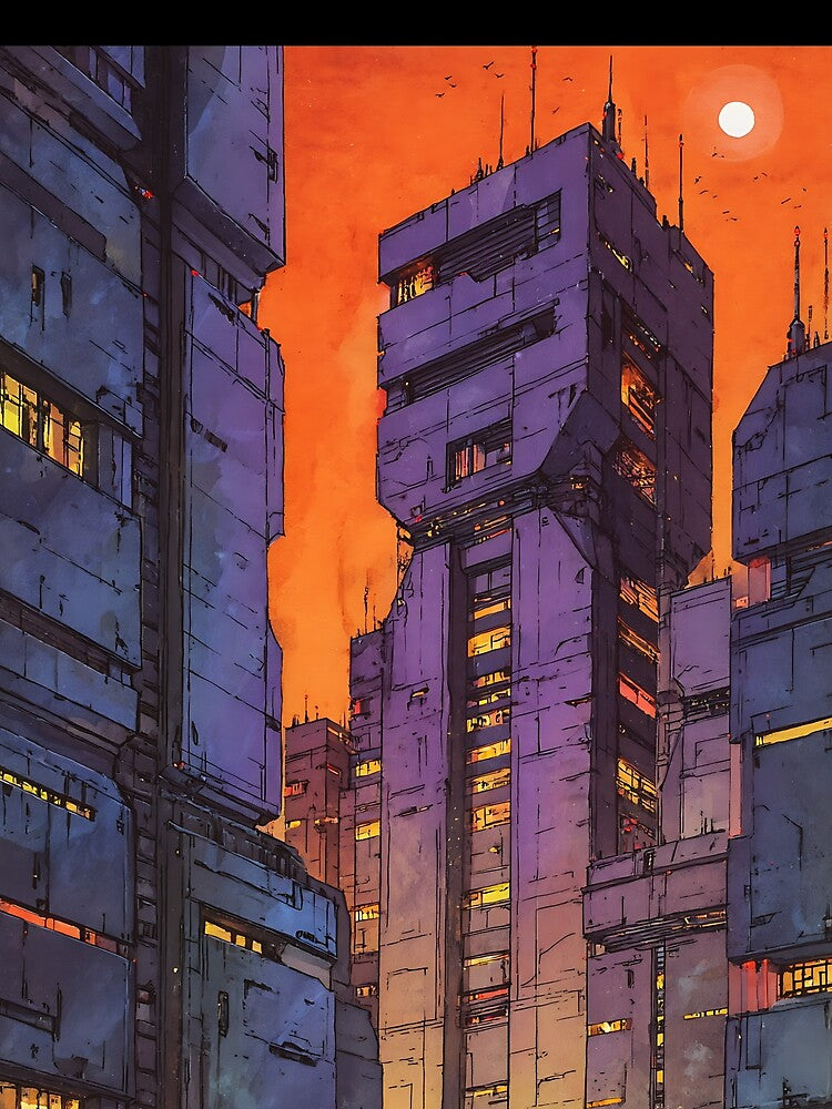 Vibrant Cyberpunk Anime City by bapupa