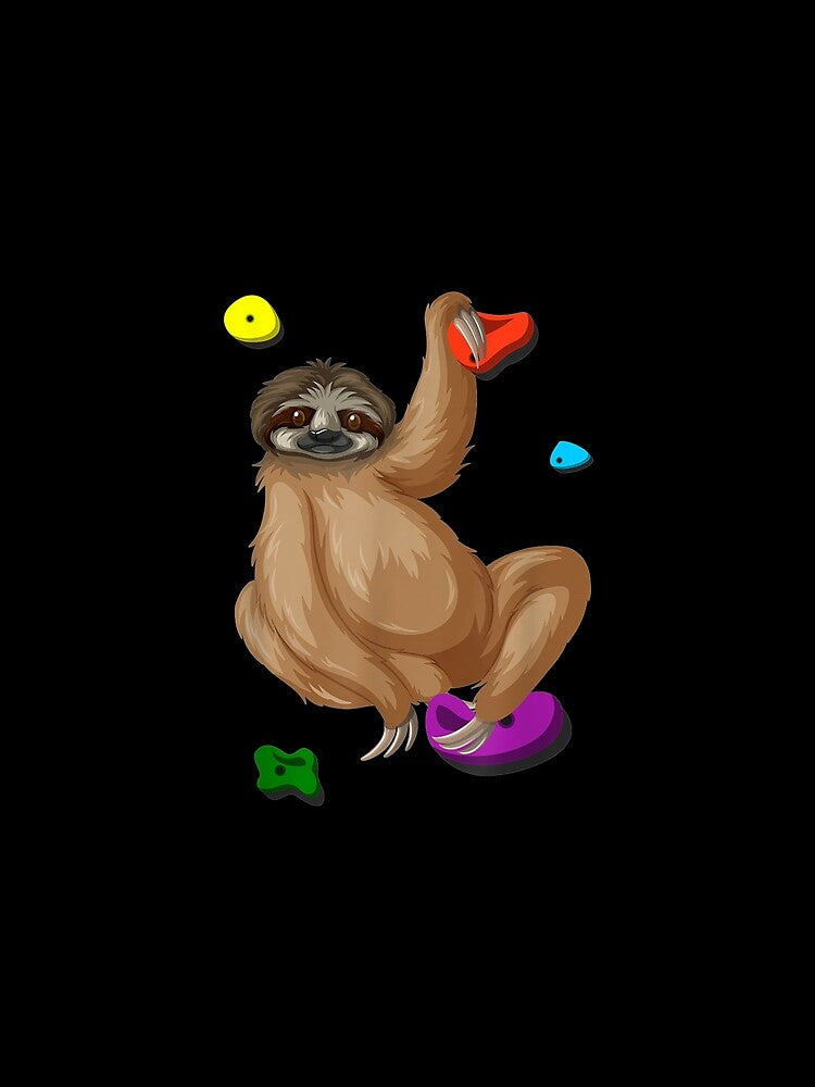 Climbing Sloth Climber Lazy Bouldering by maudean