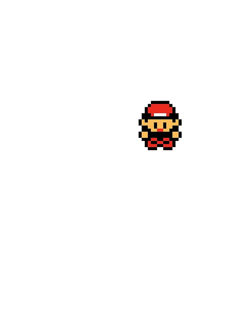 Red Standing - Gameboy Character - Retro pixel art by ItsRetro90s