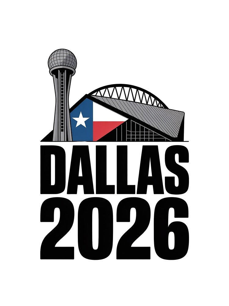 Dallas 2026 Texas Soccer Souvenir T-Shirt V2 by DarylWelsh2024