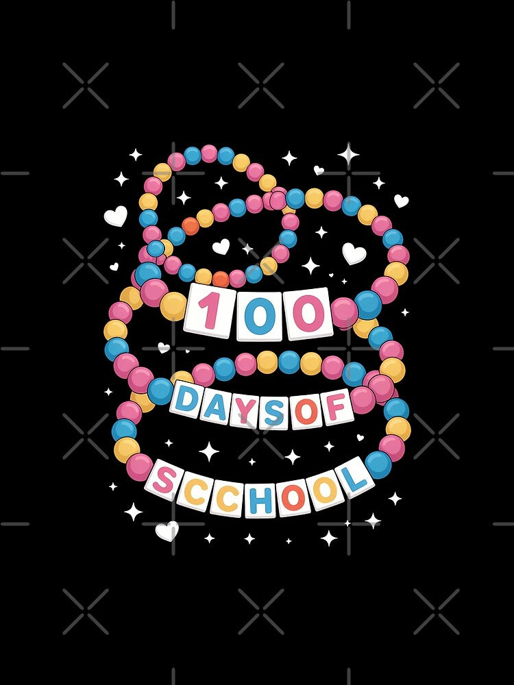 Little girl 100 Days Of School Bracelet Teachers Girls by brynatshop