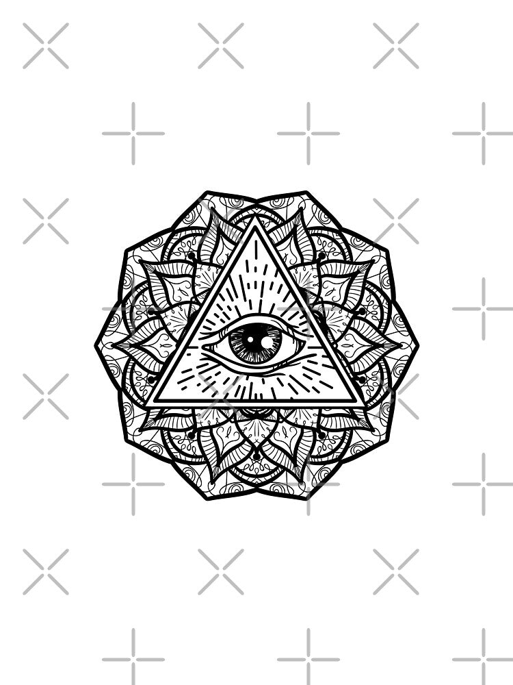 Geometric Mandala Eye Symmetry All Seeing Eye Triangle by AlwaysGrowing