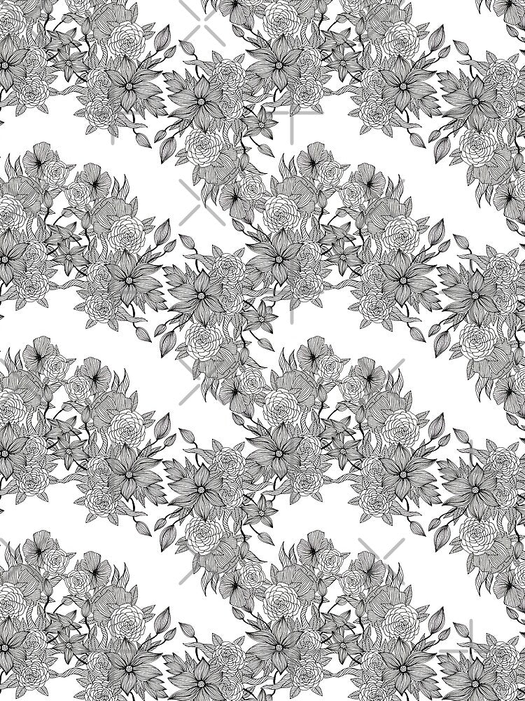 Flower doodle pattern #1 by Patternifly
