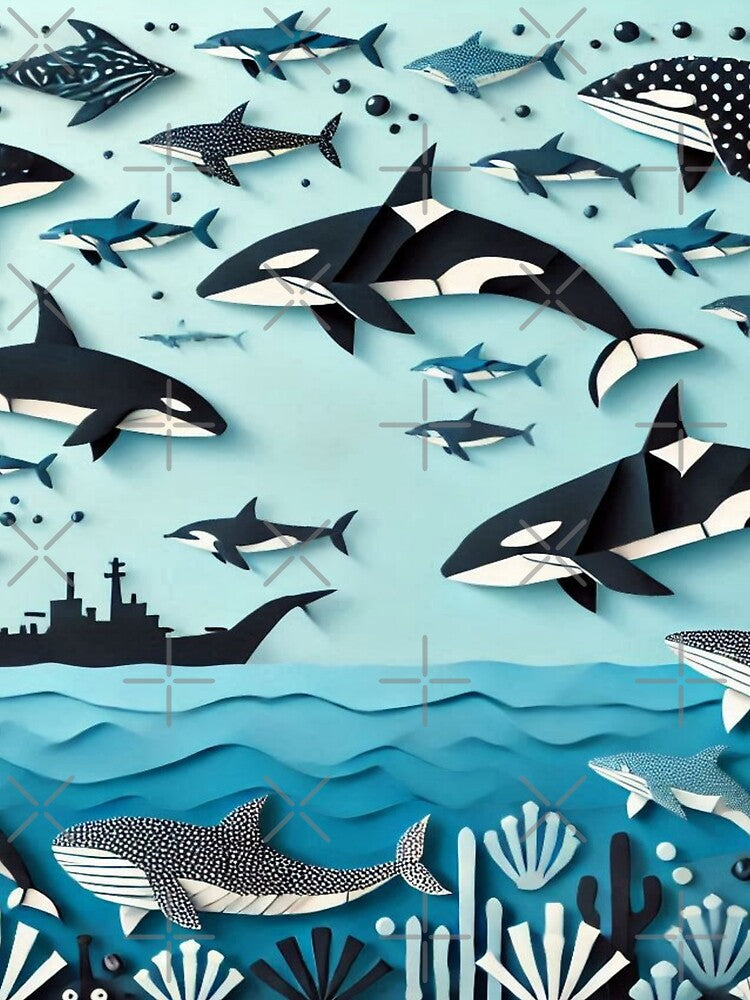 whales, dolphins, sharks, belugas by Wildlife and marine life