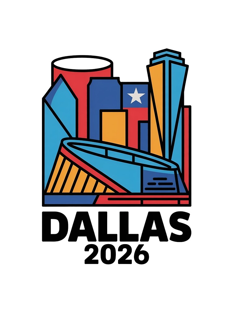 Dallas 2026 Texas Soccer Souvenir T-Shirt V24 by DarylWelsh2024