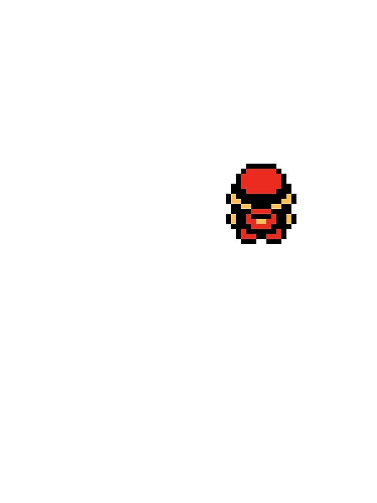 Red back-view - Gameboy Character - Retro pixel art by ItsRetro90s