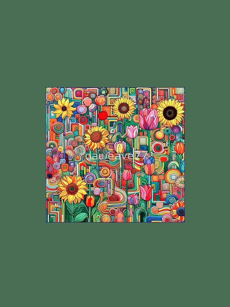 Geometric Garden Bloom by daweave77