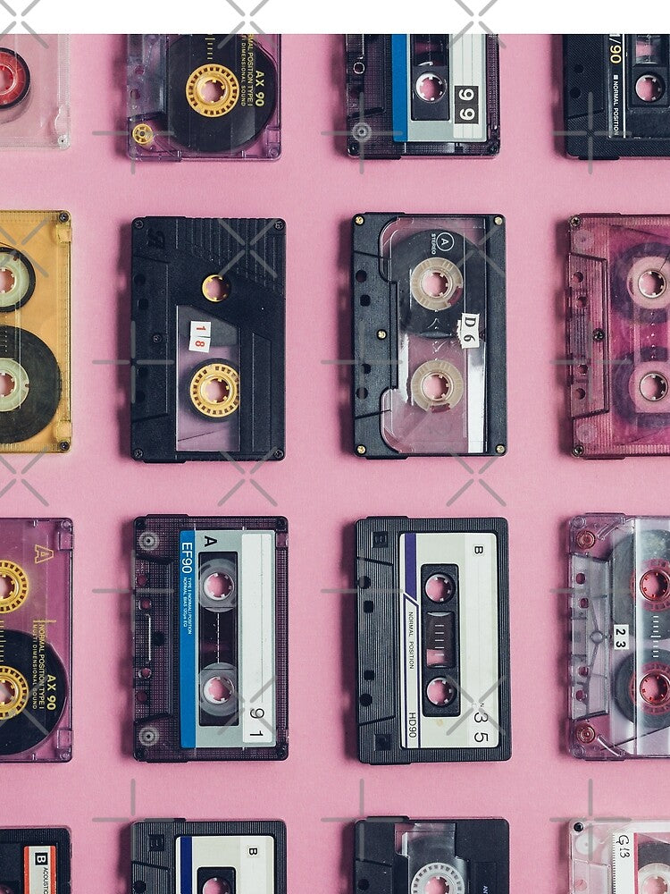 Collection Of Retro Audio Tapes by Amine-Creation