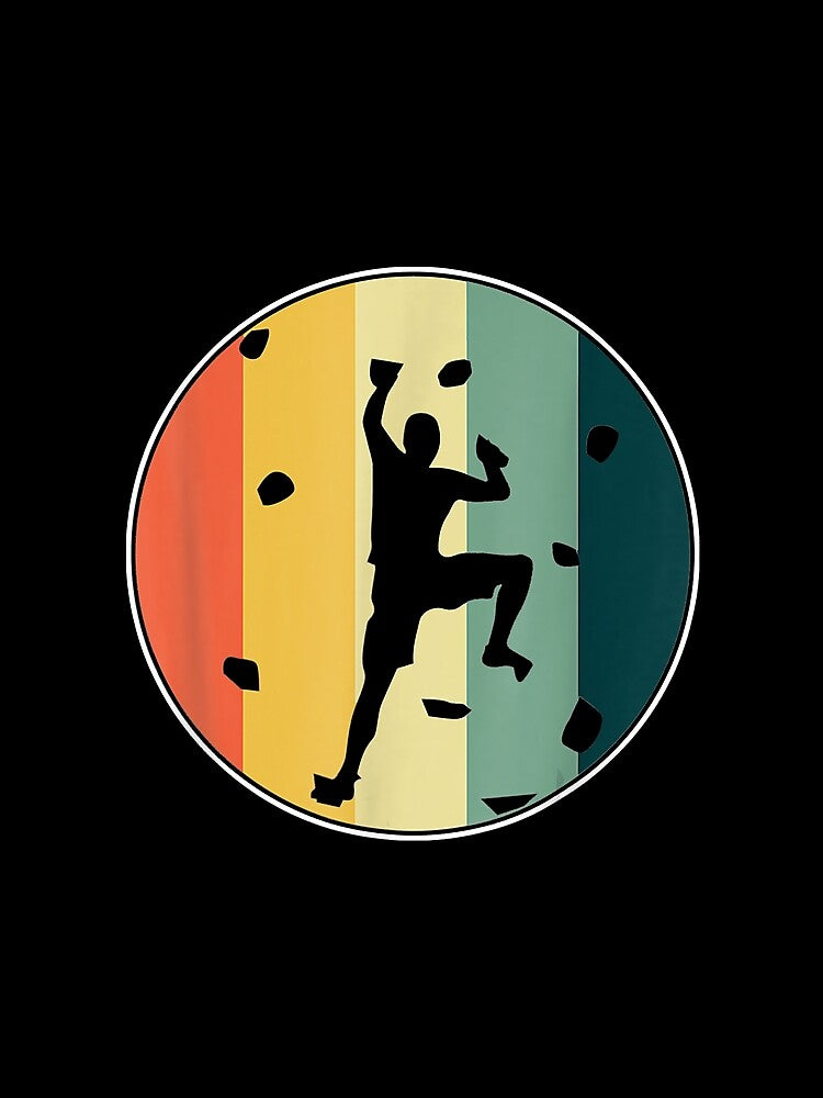 Awesome Retro Wall Climber Rock Mountain Climbing Bouldering by Jutisi