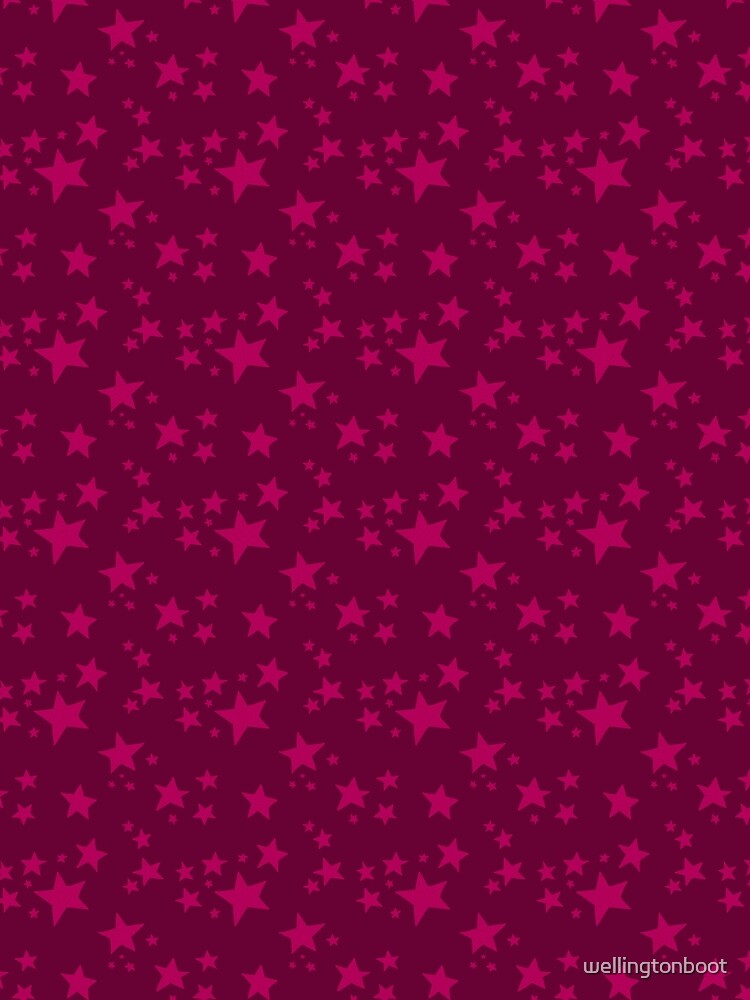Doodle Star Scatter // Raspberry Pink by The Wellington Boot