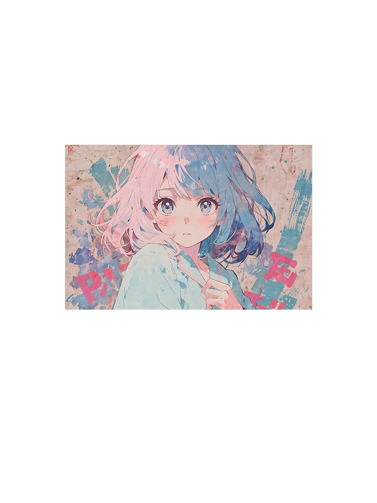 Soft Aesthetic Anime Girl in Watercolor Dreams by KiraChie