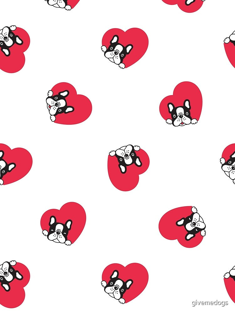 Heart French Bulldog by givemedogs