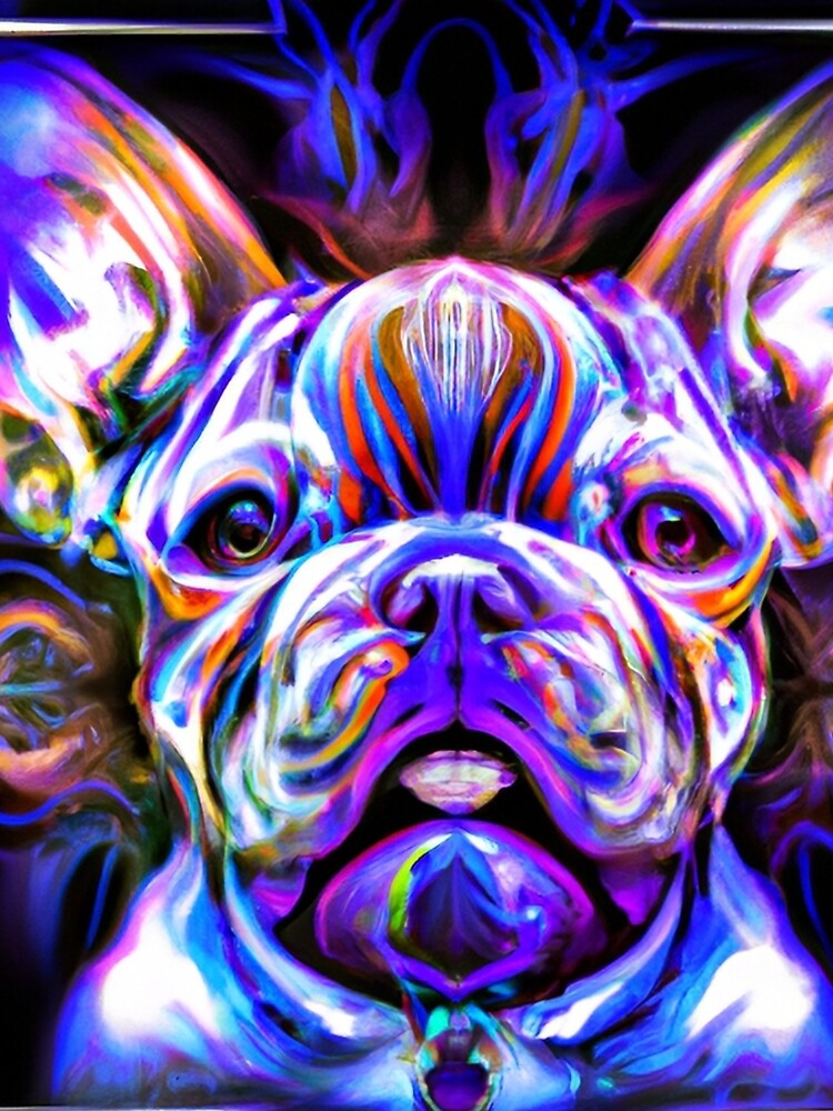 Tribal French Bulldog Dog Art 1 by DiatomDesigns