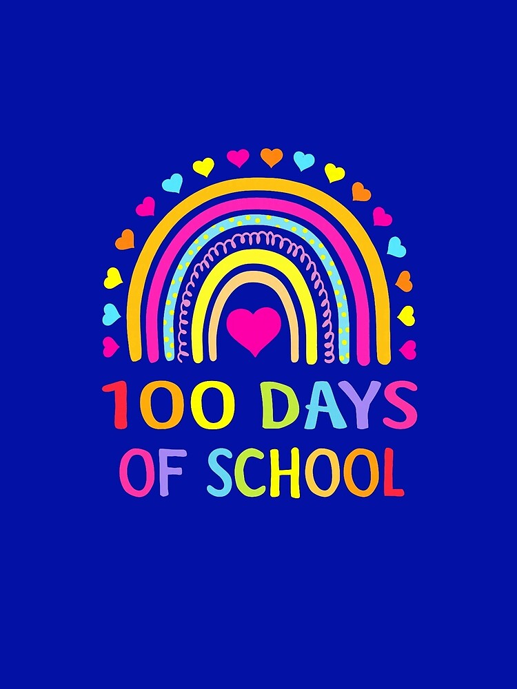 Cute 100 Days of School Rainbow 100th Day of School by KevinorNorris