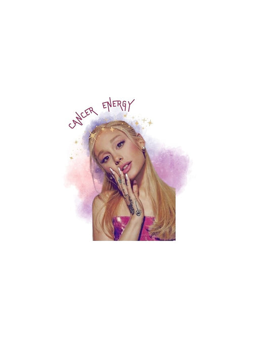 "Ariana Grande Cancer Zodiac Art . Celestial Vibes ♋ by Zodiacstarprints