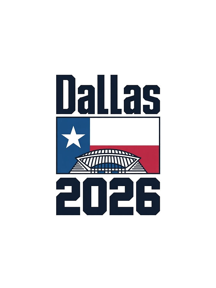 Dallas 2026 Texas Soccer Souvenir T-Shirt V14 by DarylWelsh2024