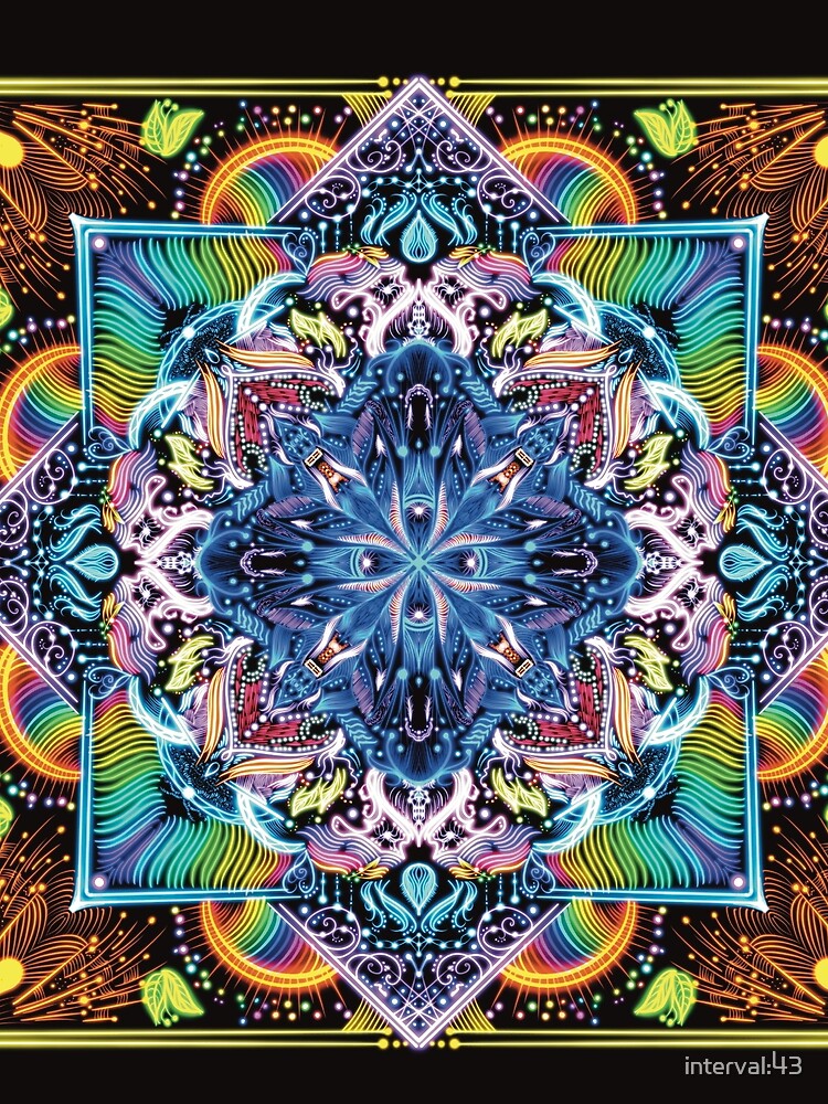 Sacred Geometry Mandala Design by artist interval:43 by interval:43