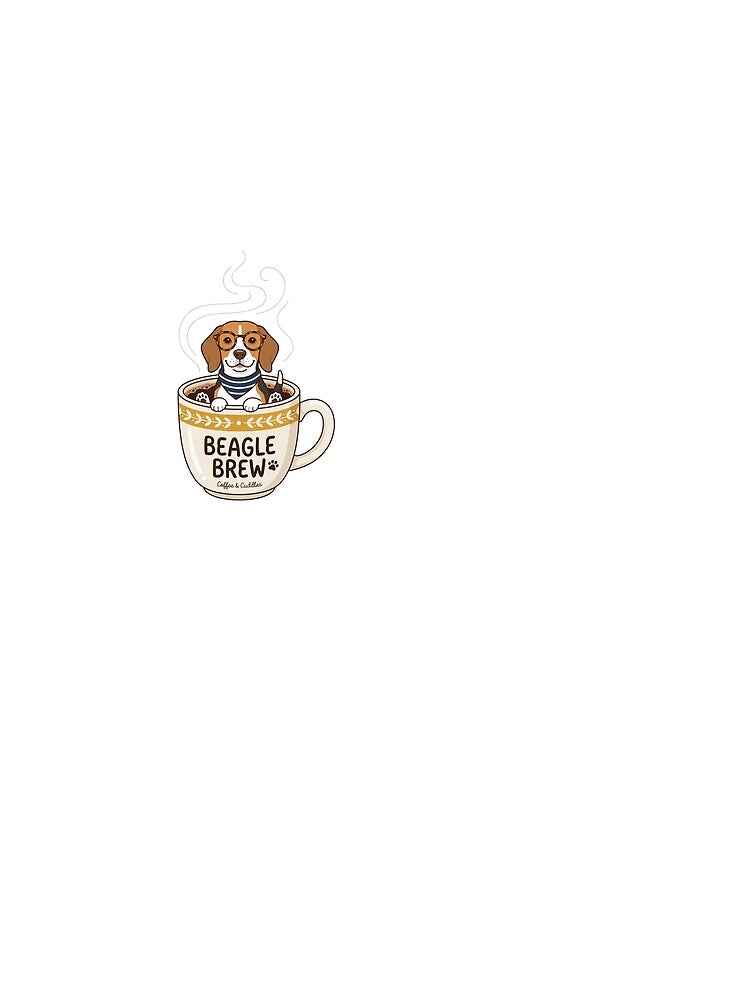 Beagle Coffee Lover Club Retro Caffeine Dog Mom by PictoVibe