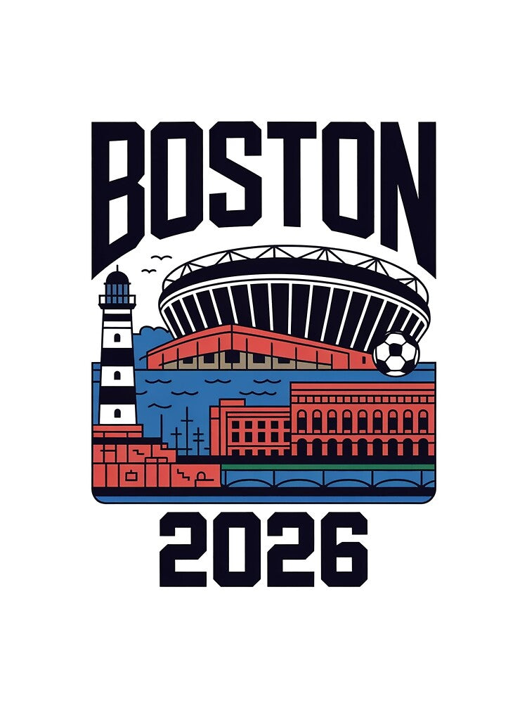 Boston 2026 New England Soccer Souvenir T-Shirt V20 by DarylWelsh2024