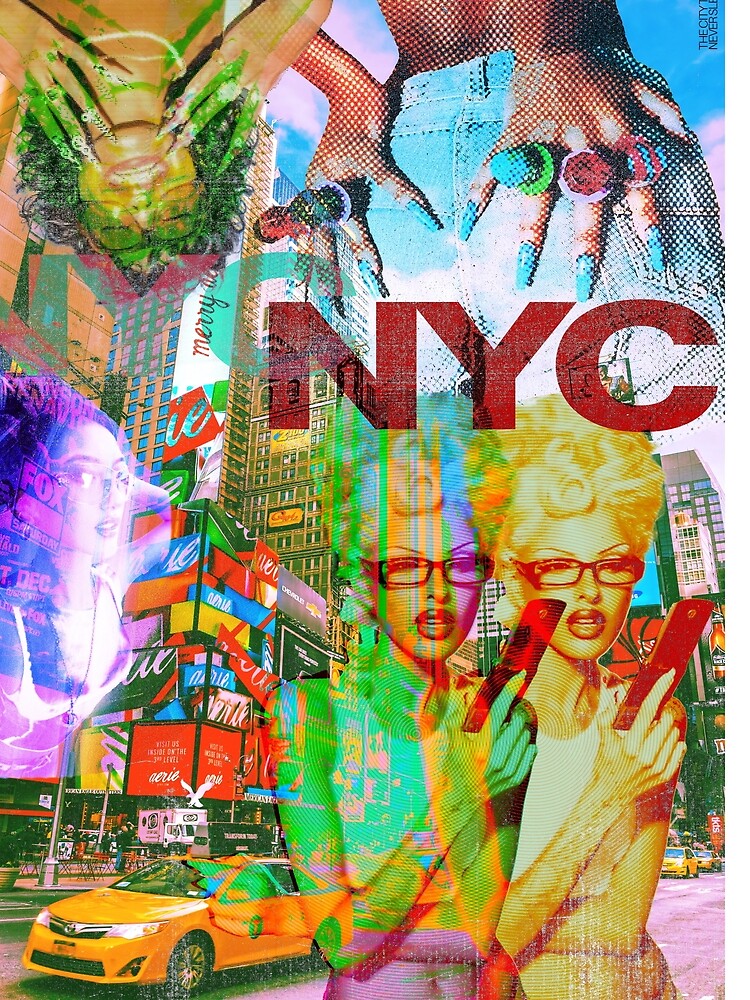 Retro NYC by dmalinskyart