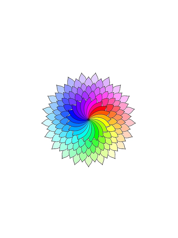 21 point colour wheel mandala by BGStoreAus