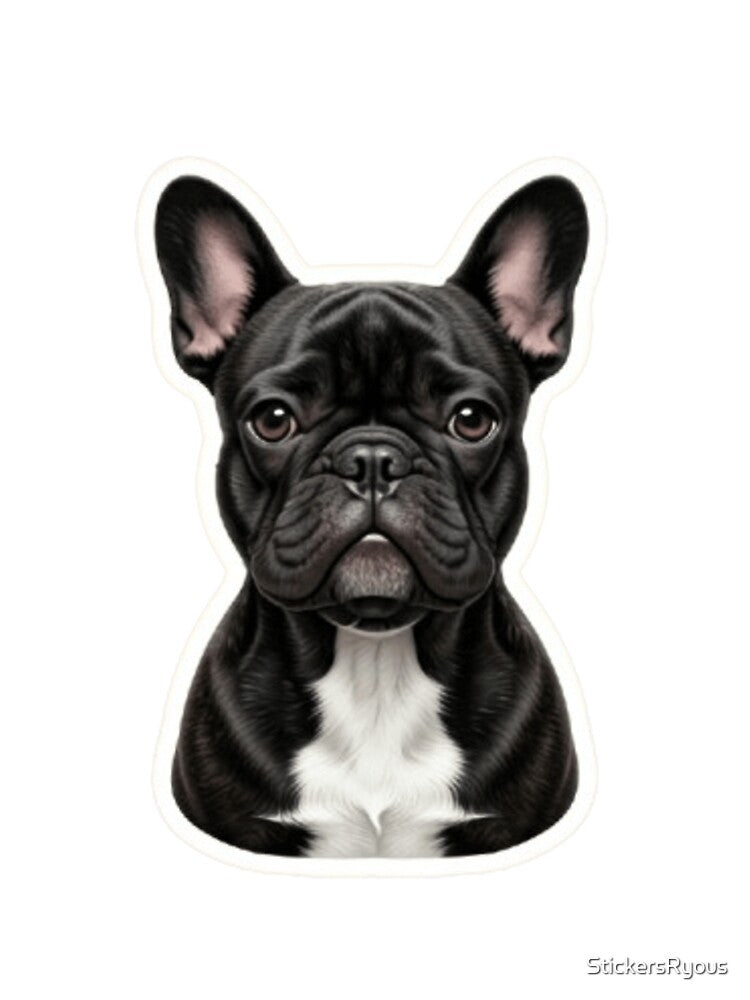 French Bulldog black by StickersRyous