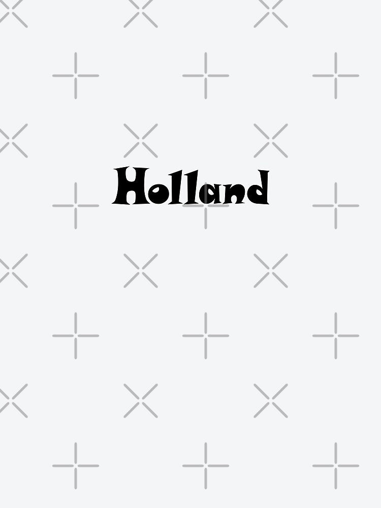 Holland Name Design - Cute Font, Minimalist, with Black Lettering :) by Myriel-Myriel