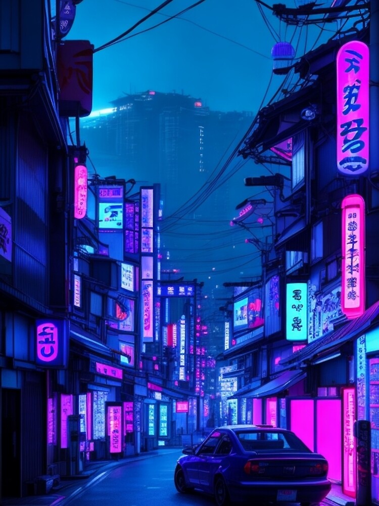 Neon city Japan by mikaws