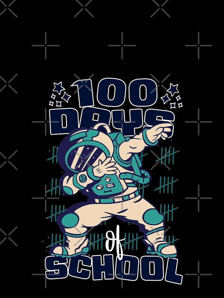 100 days of school featuring Astronauts dabbing on a rocket #6 by XYDstore