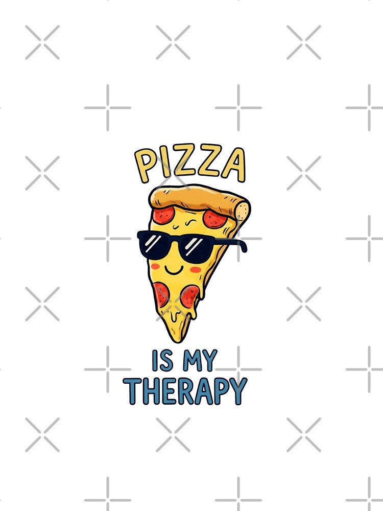 pizza is my therapy, pizza lover, funnyfits70, Humor, Funny, retro, vintages, funny quotes, animal humor, by FunnyFits70