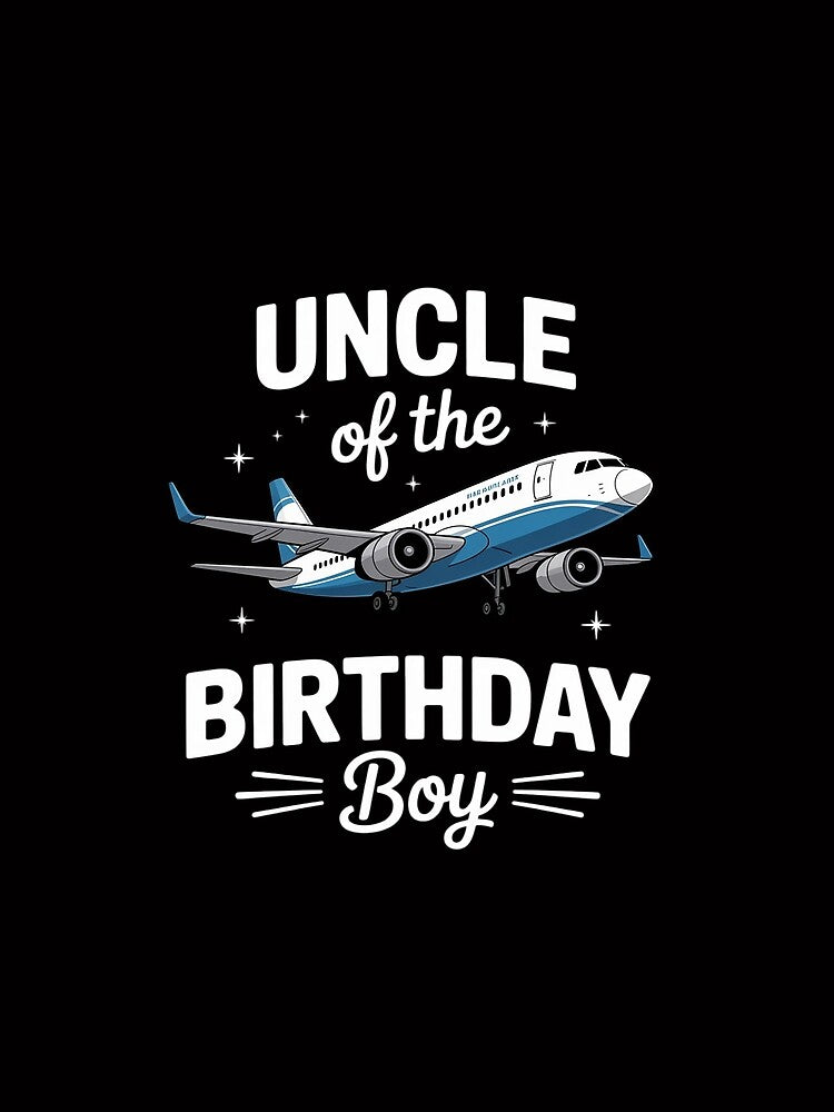 Uncle Of The Birthday Boy Pilot Airplane Matching Family by Viepenny