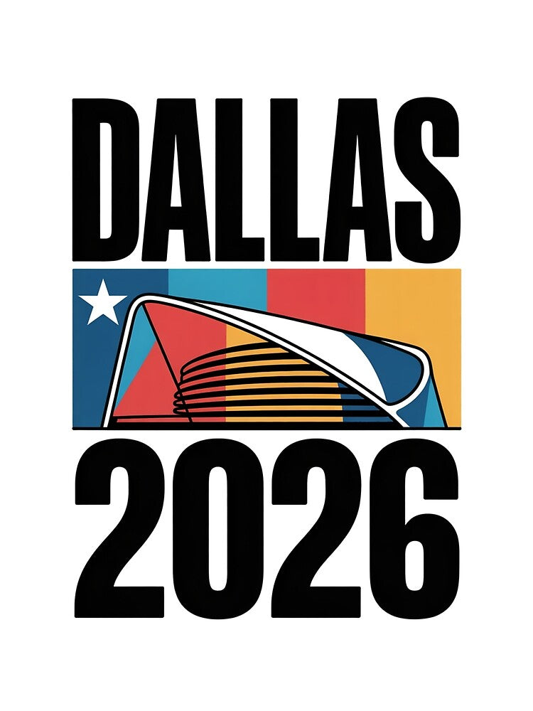 Dallas 2026 Texas Soccer Souvenir T-Shirt V4 by DarylWelsh2024