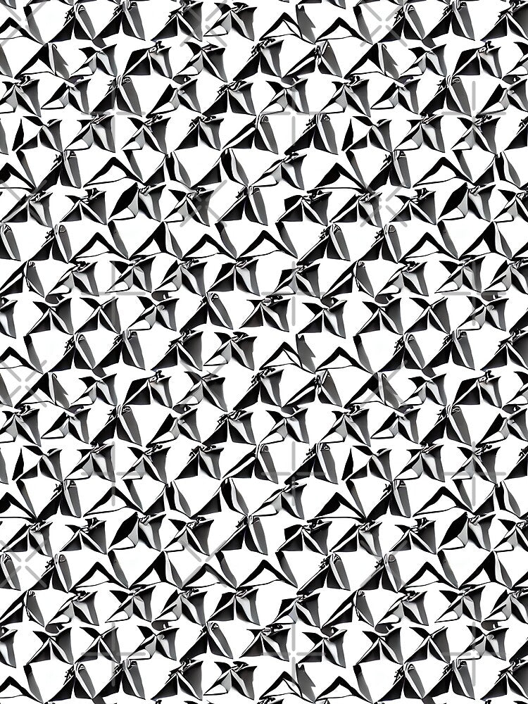 Origami Noir - Seamless Pattern by KokoroCreations