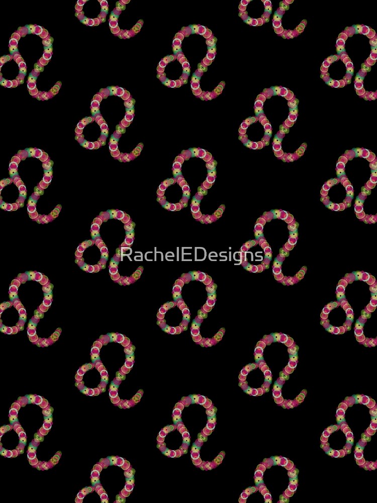 Spirograph Leo Zodiac Horoscope Symbol by RachelEDesigns