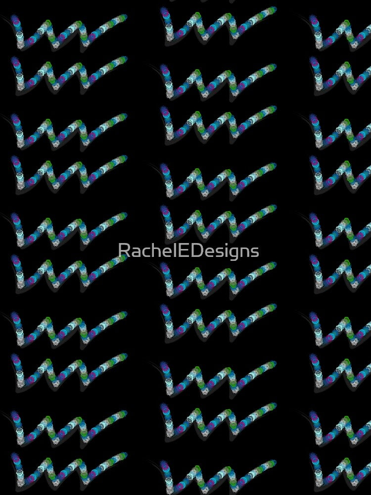 Spirograph Aquarius Zodiac Horoscope Symbol by RachelEDesigns