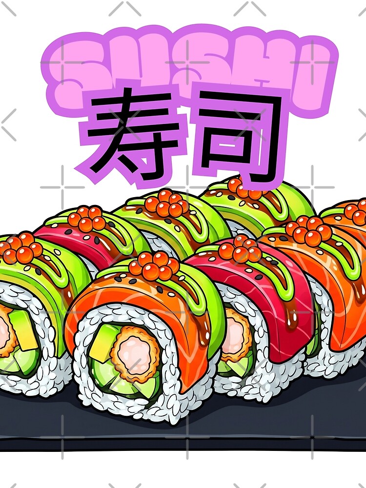 Japanese Sushi Platter Anime Food by Shirt-Otakus