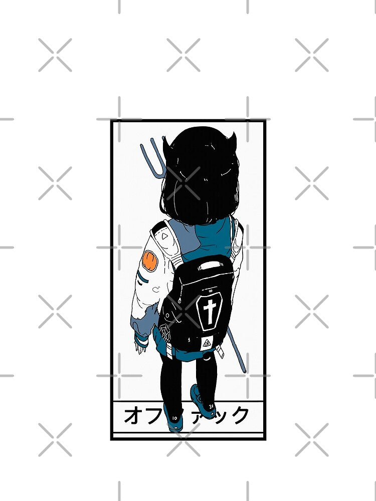 Japanese Evil Cool Girl Urban Vaporwave Style by OWLvision33