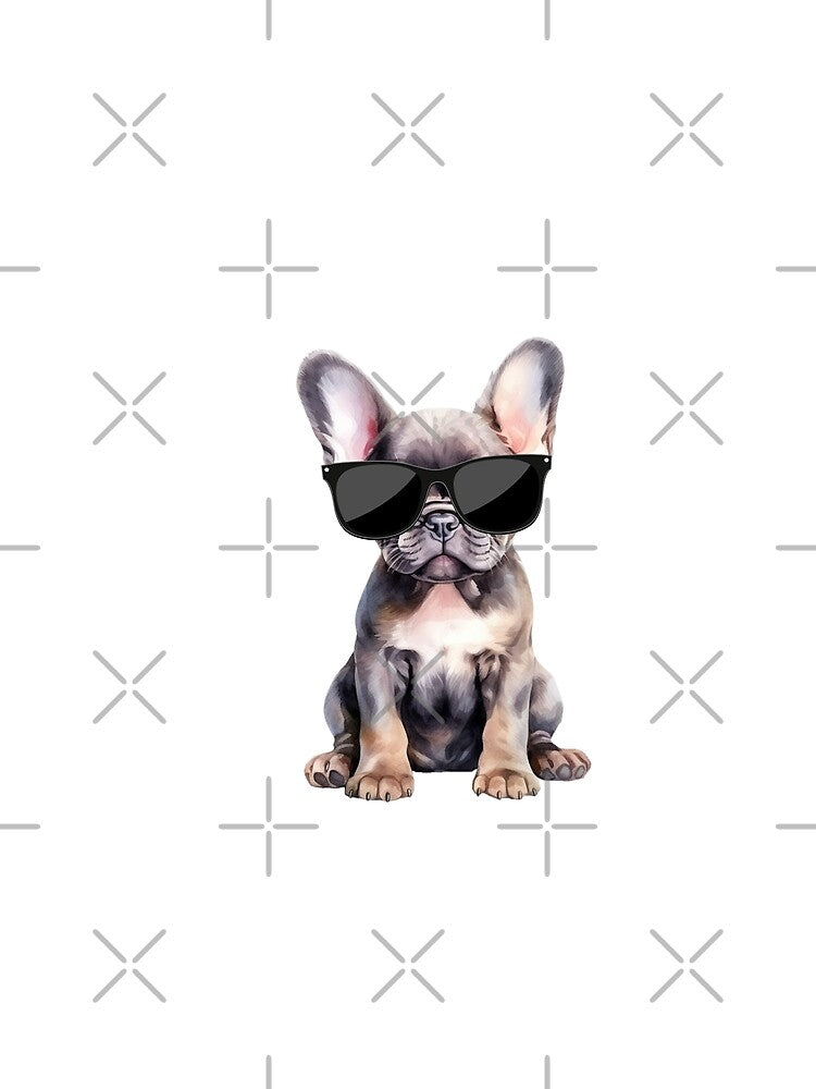 French Bulldog Puppy Wearing Sunglasses by TheAnimalZ00