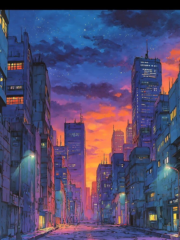 Futuristic Cyberpunk Anime City by bapupa