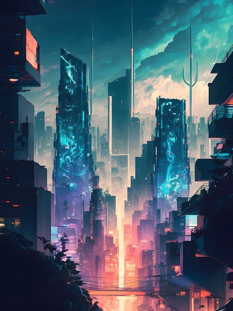 Neon City fantasy by LiviVentures