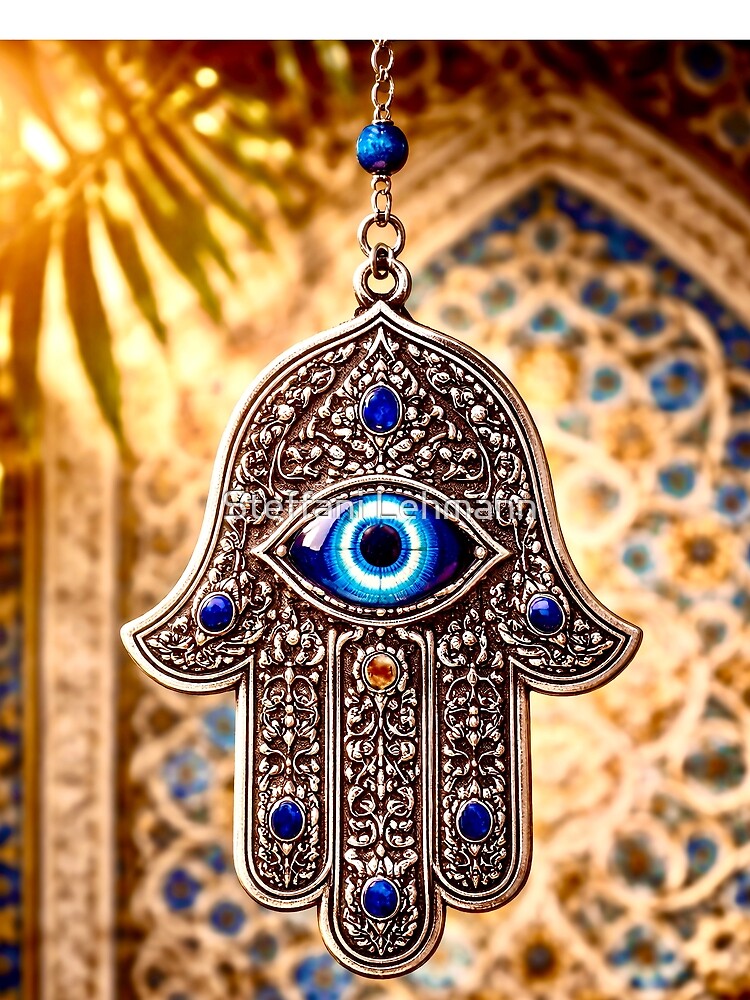 Hamsa lucky charm and protective symbol: Fatima's Hand by Steffani Lehmann